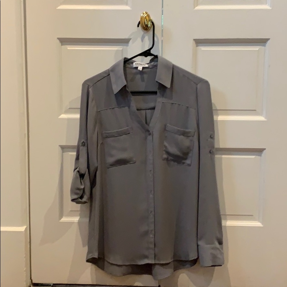 Express Portofino Shirt in Grey